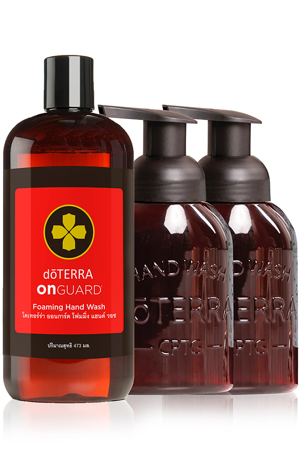 dōTERRA On Guard® foaming hand wash with 2 dispensers